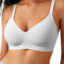 Wireless Comfortable Bra Seamless No Underwire Bras Full Coverage Push Up Women Wirefree Bras with Support(36A)