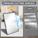 Kikcoin 17" 11" 304 Stainless Steel Cutting Boards for Kitchen, Dishwasher Safe Food Grade PP Double Sided Cutting Board, Extra Large Non-Toxic Chopping Board for Meat, Cheese & Charcuterie, Black