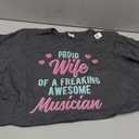 Instrument Music Husband Phrase Apparel For Musician Wife T-Shirt,  Size 3XL