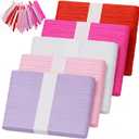 250 Pcs 4.5 inch Ice Cream Sticks Colored Wooden Craft Sticks Festival DIY Craft Lollipop Stick for DIY Creative Designs, Home Art Projects (Pink Red and White)