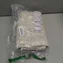 Farmhouse Floral Linen Shower Curtain, Vintage Black Pattern Rustic Shower Curtains for Bathroom, Tan Taupe,72x84 (Extra Long 72" Wx84" L)