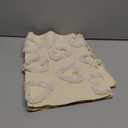 Valentine's Day White Table Runner with Love Heart 13" x 72" Soft Plush Faux Fur Jacquard Long Seasonal Kitchen Table Decorations for Home Party Wedding Dining Room