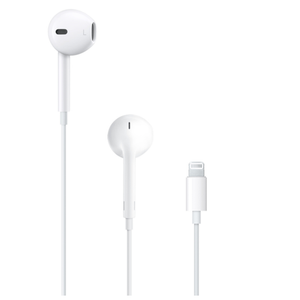 Apple EarPods Headphones with Lightning Connector, Wired Ear Buds for iPhone with Built-in Remote to Control Music, Phone Calls, and Volume