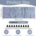 6 Pack Cheesecloth Table Runner 20 x 120 Inch Dusty Blue Boho Gauze Cheese Cloth Table Runners 10 FT Long Rustic Sheer Table Decorations for Wedding Party Baby Bridal Shower Birthday Holiday Home