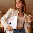 May Chen Compatible with MacBook Neo 13 inch Case 2026 Model A3404, Plastic Hard Shell,Keyboard Cover,Screen Protector,Dust Plug, for MacBook Neo 13" with A18 Pro Chip, Cherry Blossom