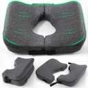 Medisana Memory Foam Bed Sore Cushions for Butt, Ergonomic Bedsore Pressure Relief Pillow with Foldable Design, T Shaped Opening Seat Cushion for Sciatica & Tailbone & Coccyx & Hemorrhoid Pain Relief