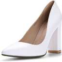 IDIFU Women's IN4 Chunky-HI Block High Heels Closed Pointed Toe Pumps Dress Office Shoes for Women (7)