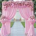10 ft x 10 ft Pink Backdrop Curtains for Parties, Wrinkle Free Baby Pink Photography Backdrop Drapes for Wedding Grils Birthday Baby Shower Bridal Shower Party