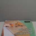 Acrylic Cutting Board with Counter Lip | 60% Thicker & Durable | BPA-Free & Food-Safe Kitchen Tool | Perfect for Protecting Countertops | Versatile & Easy to Clean | Ideal for Home & Professional Use