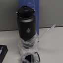 SENDESTAR Water Bottle 32oz,Wide Mouth Stainless Steel Vacuum Insulated Double Wall Keep Liquids Cold or Hot All Day,Sweat Proof Sport Design,Fit Car Cup Holder,2 Lids(Straw and Spout lid)(Black)