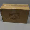 MyGift 10 oz Margarita Glasses with Modern Matte Black and Gold Tone Plated Finish for Cocktail Party, Wedding, Restaurant, Set of 4 (Black)