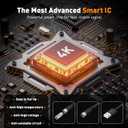 TV Antenna-Smart TV Antenna 600+ Miles Coverage Range, HD Digital TVs Antenna for Local Channels, Support 4K 1080P & Signal Amplifier, 18ft High Performance Coax Cable, Support All TVs-Orange