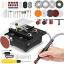 Saker Mini Multi-Functional Table Saw Height Adjustable,Mini Table Saws for Crafts,Portable Desktop Electric Saw for Wood Cutting,Speeds & Angle with More Accessories for Plastic Acrylic Cutting