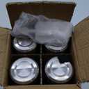 SIEROZUR Glass Juice Bottles 20 oz-4 Pack Leak Proof Wide Mouth Water Bottle with Stainless Steel Lid & Sleeve - for Juicing, Smoothies, Infused Water, Beverage Storage, Eco-Friendly Borosilicate