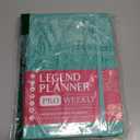 Legend Planner PRO  Deluxe Weekly & Monthly Life Planner to Increase Productivity and Hit Your Goals. Time Management Organizer Notebook  Undated  7 x 10" Hardcover + Stickers  Mint Green