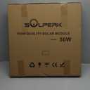 SOLPERK Solar Panel Kit 50W 12V, Waterproof Solar Battery Trickle Charger Maintainer + Waterproof Controller + Adjustable Mount Bracket for Boat Car RV Motorcycle(Without Mounting Bracket) (50W PWM+Load)