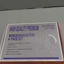 SOLEJAZZ Workbench Casters Wheels 660Lbs Retractable Casters Set of 4 Heavy Duty Side Mount Caster Rollers 2.5" Stepdown Castor Wheels for Bench Machinery Work Table with Installation Template, 4 Pack