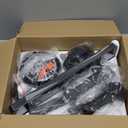 ZMISHIBO 52 Inch Ceiling Fan No Light, Flush Mount Low Profile, Modern Black Ceiling Fan Without Light, Remote Control & Quiet DC Motor, for Indoor&Outdoor, Bedroom, Living Room