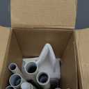 White Blackout Double Curtain Rods for Windows, USFOOK Adjustable Decorative Drapery Rod 32 to 58, 3/4 Inch Window Treatment Rod, Extendable Curtain Poles for Living Room