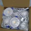 Adetu 2 Inch 5CCT Gimbal Led Recessed Lighting with Junction Box, 360+90 Adjustable Recessed Can Lights, 2700K/3000K/3500K/4000K/5000K Selectable, 5W Eqv 50W, 550LM Brightness - ETL (White,6 Pack)