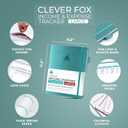 Clever Fox Income & Expense Tracker Large – Accounting & Bookkeeping Ledger Book for Small Business – 2-Year Record Notebook, A4 (Turquoise)