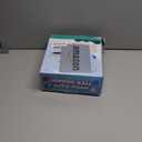 Bedwina Hopper Ball with Handle for Kids 22-inch (55cm) Bouncy Balls for Kids, Jumping Kangaroo Hippity Hop, Hopping Sit and Spin with Handle with Hand Pump, Marble Blue & White