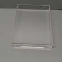 DINGHUO Acrylic Perfume Bathroom Vanity Counter Tray, Clear 9.45"x7.09"x1.38" Rectangle Countertop Organizer for Jewelry Candles Soap Makeup Toilet Tank Kitchen - 1 Pack