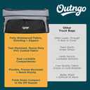 Truck Bed Cargo Bag-Waterproof Luggage Bag For Truck Bed 26 Cu. Ft Heavy-Duty PVC Truck Bed Waterproof Storage Fits Any Truck Size Dual Opening 4 Stretch Cord 2 Combination Lock (50"x40"x22")