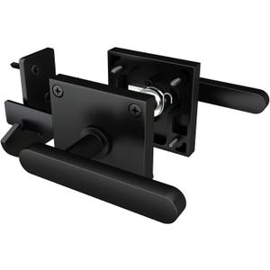 Sdstone Double Side Gate LatchHeavy Duty Swinging Door Latch Gate Hardware for Wooden Fence,Gate Hardware for Right Inswing Outdoor Wooden Gates, Pool Gate, Backyard, Garden
