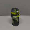 ZULU Torque 16oz Plastic Kids Water Bottle with Silicone Sleeve and Leak-Proof Locking Flip Lid, Soft Touch Carry Loop for School Backpack, Lunchbox, BPA-Free Dishwasher Safe, Grey/ Green