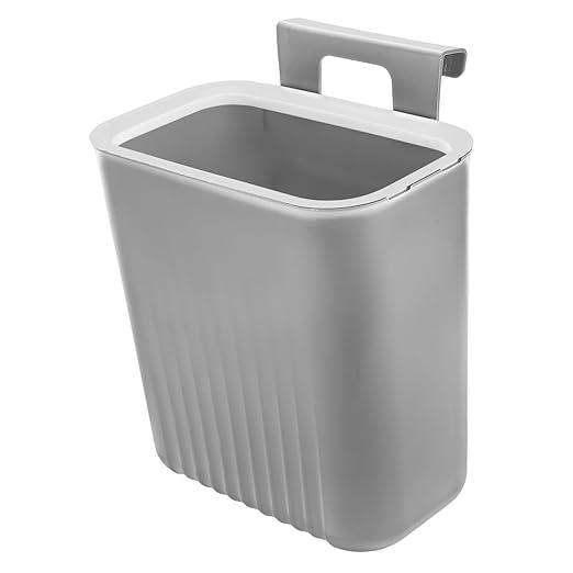 1Pc Compact Wall Mounted Trash Basket Space Saving Kitchen Garbage Can for Home Use Practical Storage Bin for Objects Easy to Install and Fold for Cabinets and Travel