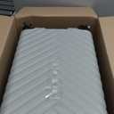 Kenneth Cole REACTION Madison Square Lightweight Hardside Chevron Expandable Spinner Luggage, Slate, 2-Piece (20" Carry On + Sophie Backpack)