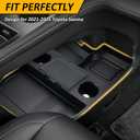 Falafa Center Console Organizer Compatible with 2025 2026 Toyota Sienna with Cup Holder, Soft Silicone Lower Center Console Tray Storage Box for 2021-2026 Toyota Sienna