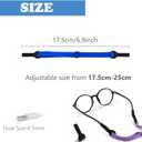 Adjustable Kids Glasses Strap, 5Pcs No Tail Spectacle Straps, Kid's Eyewear Holder Strap For Boy And Girl (210mm/Adult, Multiple Colors 1)