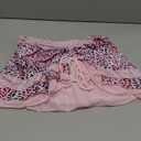 Women Y2K Lace Mini Skirt Low Rise Leopard Half Slip Skirt Contrast Ruffle Flowy Mesh Short Skirt Underskirt, Small