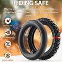 2.5-10" Off-Road Tire and Inner Tube Set, Dirt Bike Tire with 10-Inch Rim and 2.5/2.75-10 Dirt Bike Inner Tube Compatible with Honda CRF50/XR50, Suzuki DRZ70/JR50, and Yamaha PW50