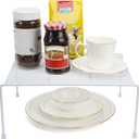 SIBAO Set of 2 Mesh Kitchen Shelves Cabinet Storage Shelf Rack (13.1 x 10.2 Inch) Kitchen Bathroom Pantry Cupboard Desk Home Office, Fridge, Cabinet, Bathroom Cupboard (White)