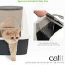 Catit Airsift Jumbo Hooded Litter Pan with Odor Filter System | Covered Cat Litter Box - Easy-Lift Hood & Leak-Resistant Design - Ideal for Multi-Cat Households, Jumbo