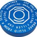 Brake Master Cylinder Reservoir Tank Cap Aluminum for Hyundai Accent Azera Elantra Santa Fe Sonata Tucson Kia Optima Soul Sorento Sportage Rio Borrego 58531-07000 585312B500