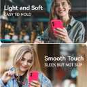 AOTESIER Magnetic for iPhone 16 Case, [Compatible with MagSafe][Camera Protection], Food Grade Silicone Phone Case with [2 Screen Protectors], Anti-Scratch Protective Lining, 6.1inch, Hot Pink