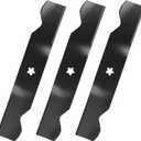 Aeagle 532187256 Mower Blades for Husqvarna Z254 Z254F YTH2454 YTH24V54 LGT2554 LGT2654 RZ5424 MZ54 RZ5426 54'' Deck Lawn Mower for Craftsman Poulan 187256 187254 532187254, 5 Point Star (Black)