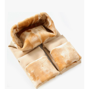 CHRLEISURE Women's Fleece Lined Tights - Fake Sheer Warm Pantyhose Thick Winter Leggings (M/L)