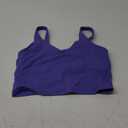 THE GYM PEOPLE Womens' Sports Bra Longline Wirefree Padded with Medium Support (Medium, Bright Purple)