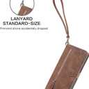 Compatible with Nokia C100 4G LTE N152DL Wallet Case with Wrist Strap Lanyard and Leather Flip Card Holder Stand Folio Purse Credit ID Phone Cover for C 100 100C 5.45 2022 TA1484 Women Brown