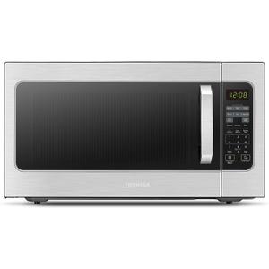 TOSHIBA ML-EM34P(SS) Smart Countertop Microwave, Sensor Reheat, Works With Alexa & Remote Control, Kitchen Essentials, Mute Function&ECO Mode, 1100W, 1.3 Cu Ft, With 12.4" Turntable, Stainless Steel