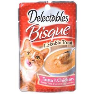 Hartz Delectables Bisque Lickable Treat for Cats Tuna Chicken (1.4 oz), BB Date Sep 03 2027