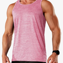 TACVASEN Men's Tank Tops Quick Dry Sleeveless Workout Muscle Shirt Athletic Bodybuilding Gym Performance Tee Shirts Size M, L