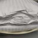 Goose Down Feather Bed Pillows for Sleeping Hotel Collection Queen Pair Pillows Stripe White Queen Set of 2 Pillows