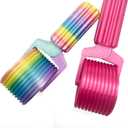 Diamond Art Roller, 2025 New Essential DIY Craft Tool for Rhinestone Embroidery, Easy-Grip Hand Roller, Detachable Diamond Painting Tools and Accessories(Pink+ Rainbow)