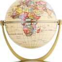 Annova Mini Antique Globe 4-inch / 10 cm - Swivels in All Directions Educational, Decorative, Unique, Small World, Desktop, Vintage (Mini Globe 4")